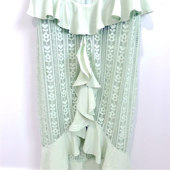 For Love & Lemons Lovebird Lace Midi Dress Sz XL NWT - Picture 5 of 11